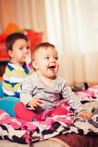 istock Smiling baby girl 158341436