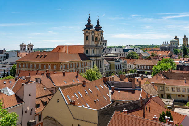 istock Panoramic view of Eger, Hungary. 1583450577