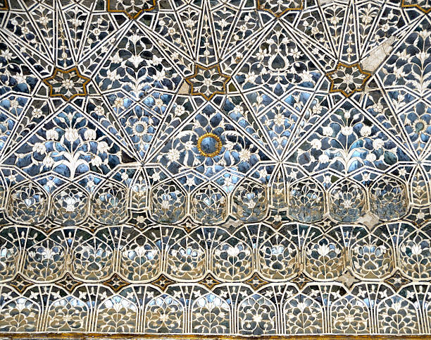 Glass mosaic in Amber Fort,Rajasthan,india.