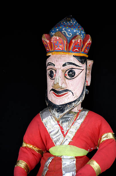 Prajna's face made of ceramic, Japanese traditional mask of a female demon