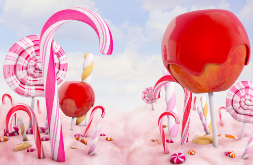 Candy land, high quality 3d render