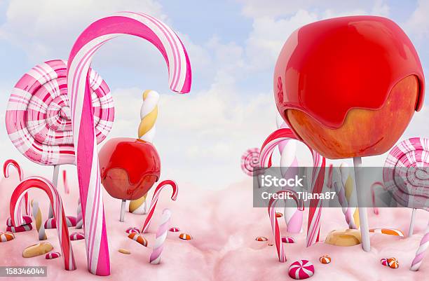 Candy Land Stock Photo - Download Image Now - Candy, Backgrounds, Christmas