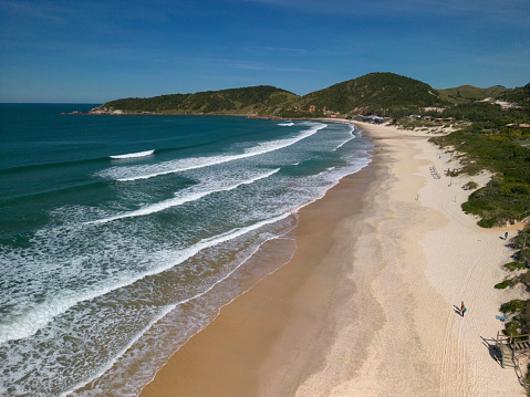 Rosa beach on the south coast of Santa Catarina in Brazil