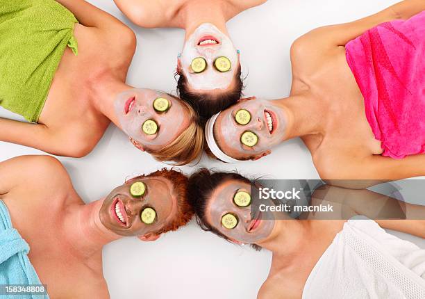 Facial Masks Stock Photo - Download Image Now - Group Of People, Facial Mask - Beauty Product, Women