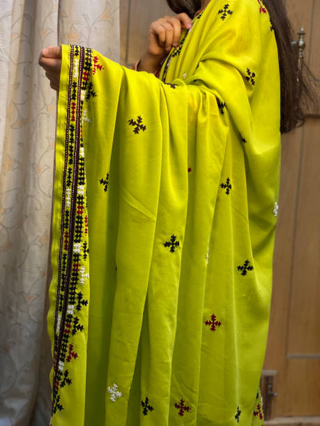 istock Traditional Handmade Shawl - Hand Embroidery Chadar 1583490242