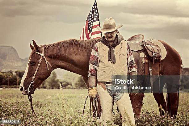 All Done Stock Photo - Download Image Now - Horse, American Flag, Flag
