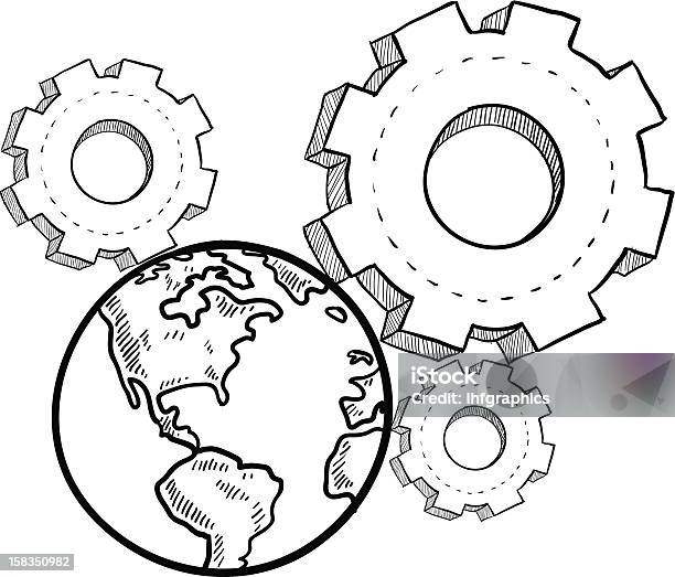 Ilustración de Las Decisiones Que Cambiar El Mundo Boceto y más Vectores Libres de Derechos de Croquis - Croquis, Desarrollo, Dibujo