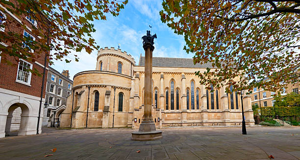 The Temple Church, a late-12th-century church in London, England