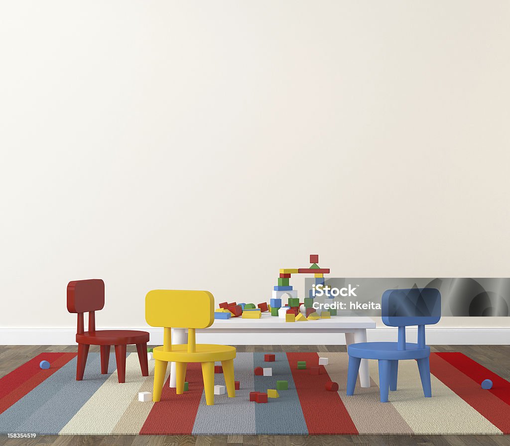 Interior of playroom kidsroom Apartment Stock Photo