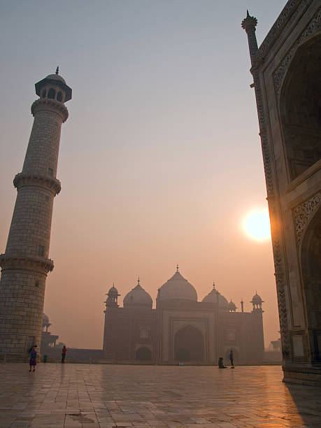 The beautiful Taj Mahal in Agra - India stock photo