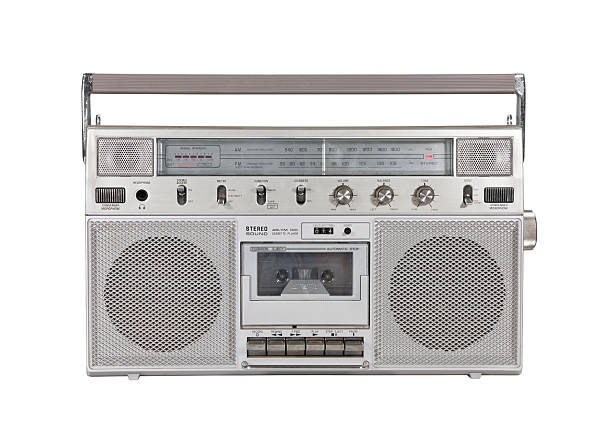 istock Old Portable Stereo Cassette Player with Clipping Path 158354854