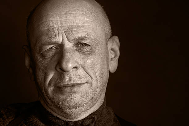 istock Portrait of a Handsome bald-headed Senior Man 158356632