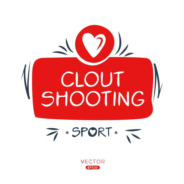 Vector illustration of Clout shooting sport