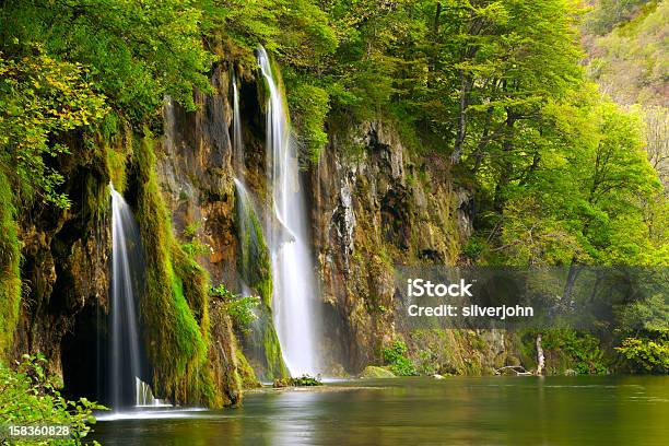 Waterfall Stock Photo - Download Image Now - Beauty In Nature, Bush, Clean