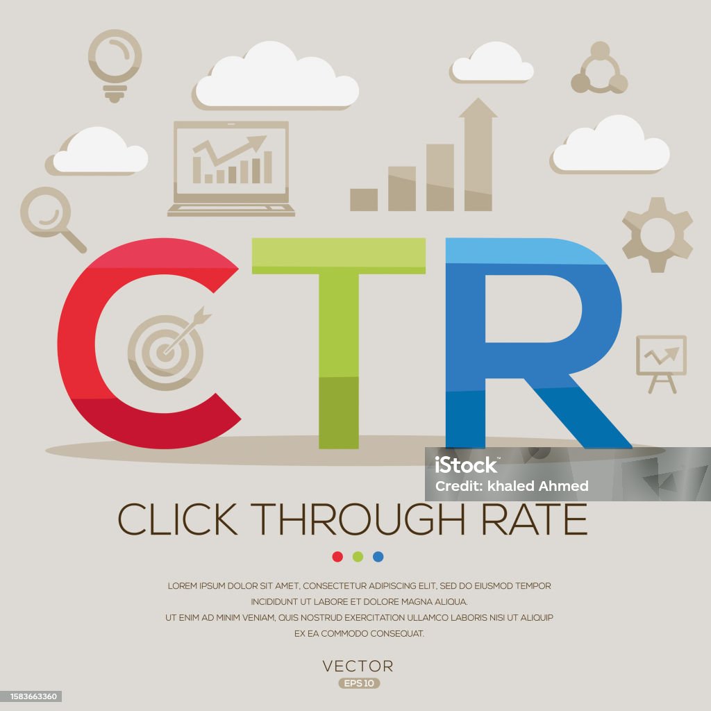 Ctr Click Through Rate Stock Illustration - Download Image Now ...