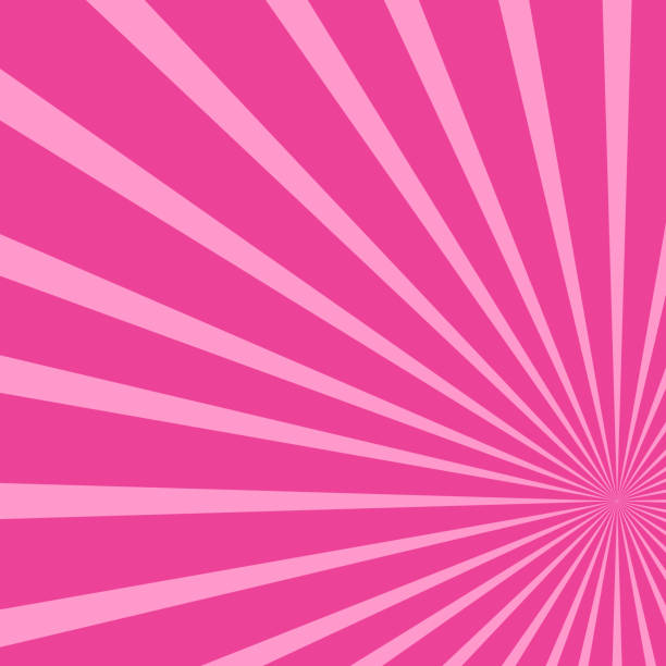放射状の太陽光線の背景パターン、ピンクの背景、光線の星のバースト背景、ベクターイラスト - star pattern点のイラスト素材／クリップアート素材／マンガ素材／アイコン素材