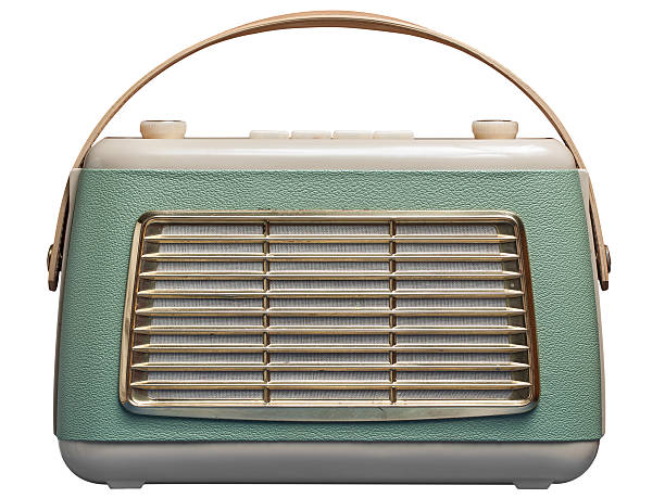 Old vintage radio stock photo