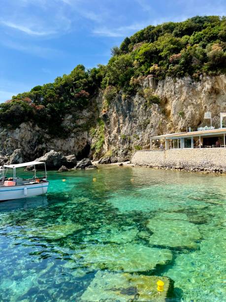 istock Palaiokastritsa beach, Corfu, Greece 1583729302
