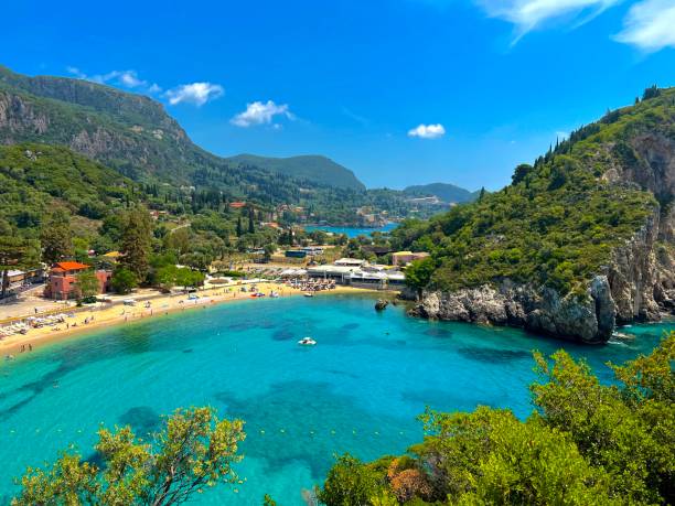 istock Palaiokastritsa beach, Corfu, Greece 1583732452