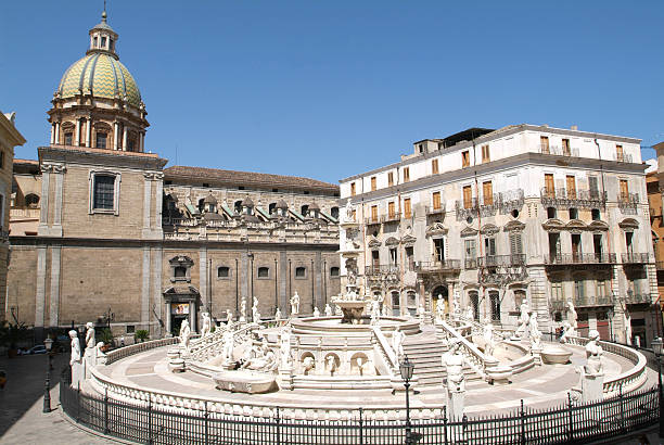 istock fountain at Palermo on sicily island 158382292