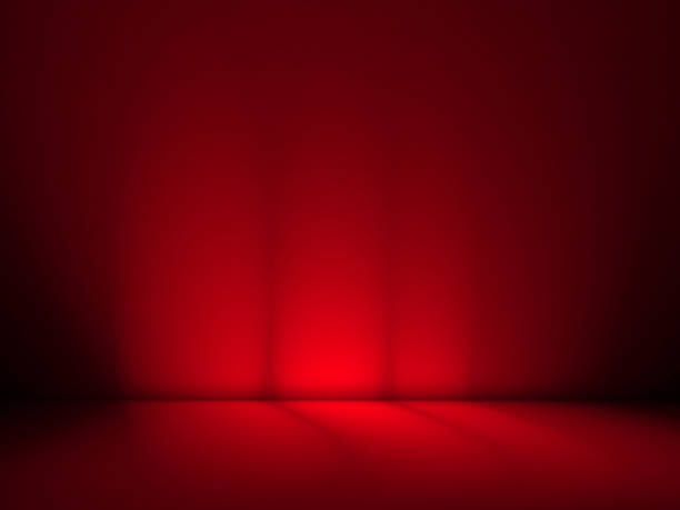 istock Elegant and beautiful studio background. Red and black background. Studio Room red background 1583877526