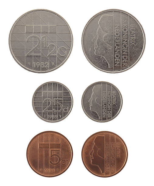 istock Old Dutch Coins Isolated on White 158388146
