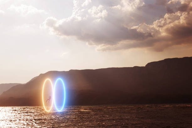 istock Portals to the metaverse teleport 1583897346