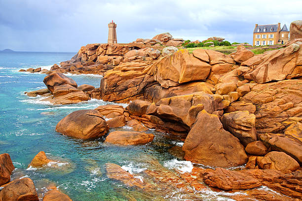 istock Pink Granite Coast. Brittany, France 158392573