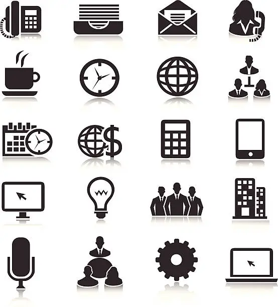 Vector illustration of Business Icon set