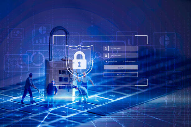 Computer security concept. Unlocked padlock and keys on notebook keyboard. Symbol of safe.Hackers attack internet security.key and shield icon Refers to the organization's information security system. concepto de seguridad informática. candado desbloqueado y llaves en el teclado del portátil. símbolo de caja fuerte. los hackers atacan la seguridad de internet.key y el icono del escudo se refiere al sistema de seguridad de la información de la organi