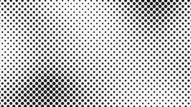 Vector illustration of Grunge halftone background with dots