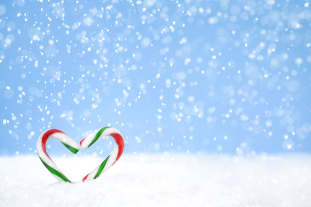 istock Candy cane holiday greeting card 1583978514