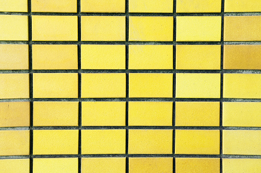 beautiful yellow tiles.
