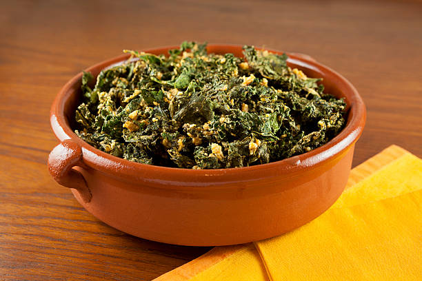 Kale chips stock photo