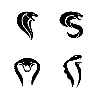 Cobra Snake icon design illustration set collection