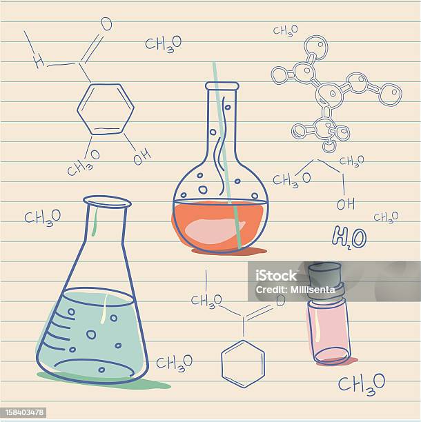 Old Wissenschaft Und Chemie Labor Stock Vektor Art und mehr Bilder von Alt - Alt, Altertümlich, Ausrüstung und Geräte