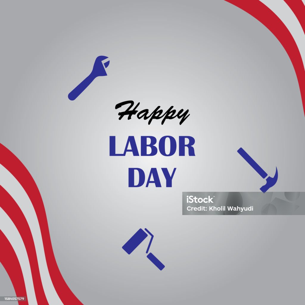 Labor Abstract Images Background Design With Labor Day Theme Stock Illustration - Download ...