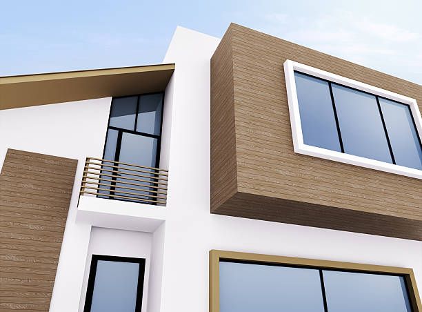 istock Exterior of modern house 158422111