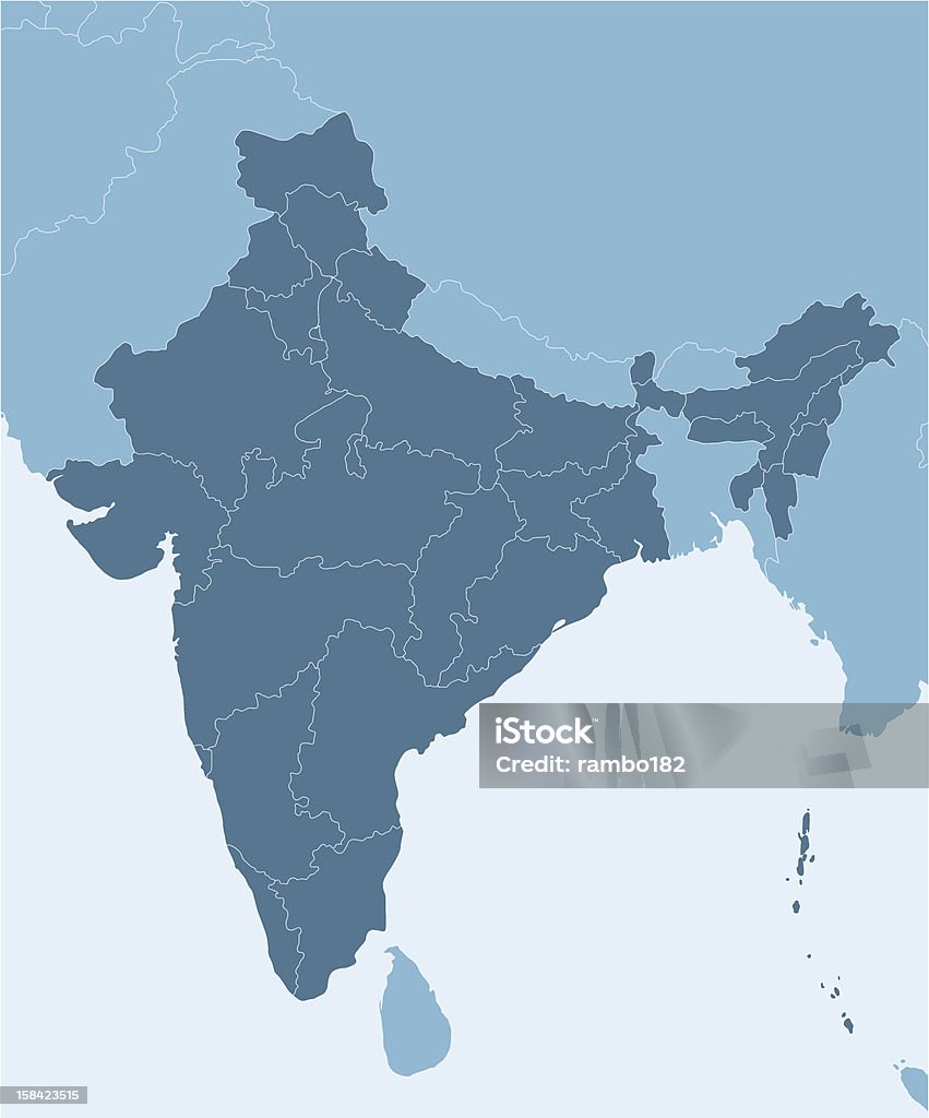 India - arte vectorial de Asia libre de derechos