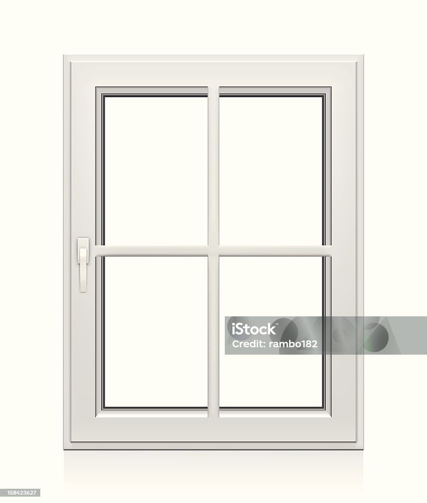 Closed Plastic Window Closed Plastic Window on white background. Window stock vector