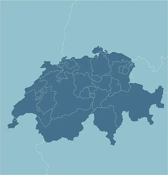 Vector illustration of Switzerland