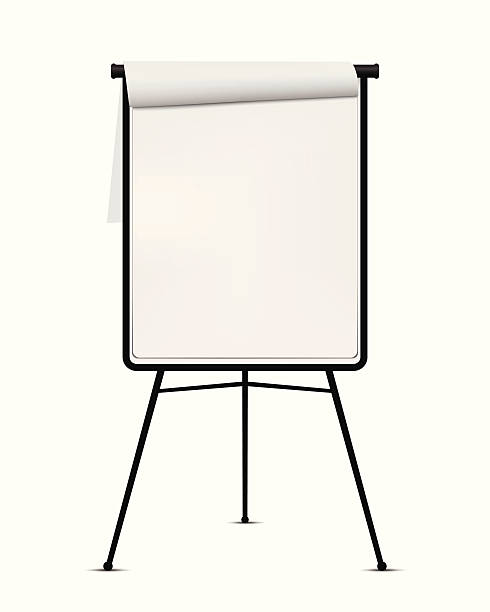 Flip Chart Flip Chart on white background. flipchart stock illustrations