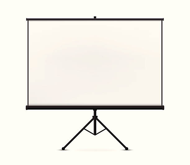 Projection Screen Projection Screen on white background. projection screen stock illustrations