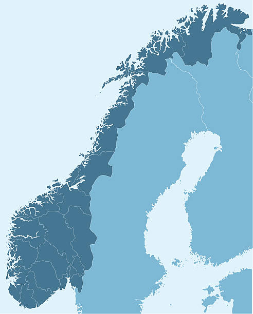 ノルウェー - スヴァールバル島点のイラスト素材／クリップアート素材／マンガ素材／アイコン素材