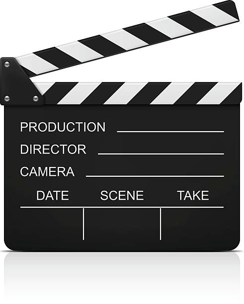 schindel - movie clapper stock-grafiken, -clipart, -cartoons und -symbole