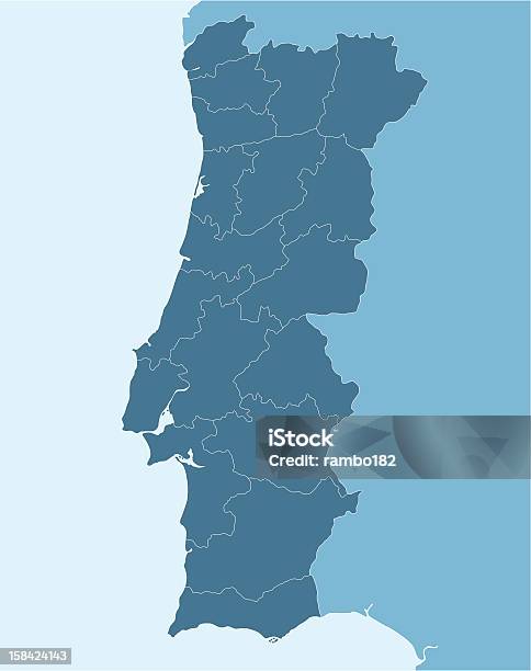 Portugal - Arte vetorial de stock e mais imagens de Portugal - Portugal, Espanha, Mapa