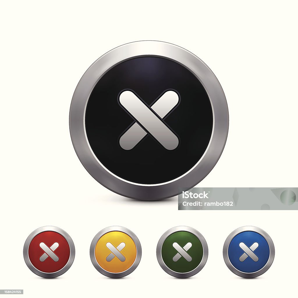X Button Sign X Mark Button Stock Illustration - Download Image Now - Blue, Cancel ...