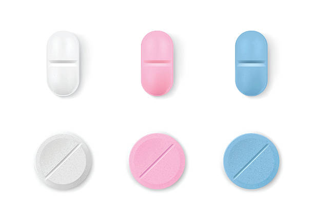 details - pink pill stock-grafiken, -clipart, -cartoons und -symbole