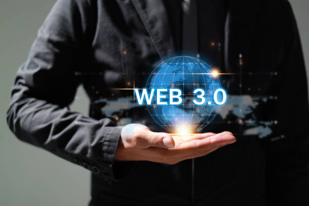 istock Technology and WEB 3.0  and storage online for computer business network ideas connected to Internet server services for cloud transfer shown in the future Network of Data. 1584243884