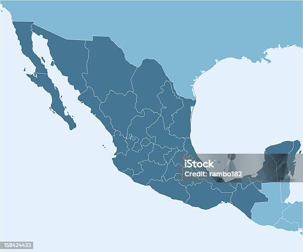 Mexico Stock Illustration - Download Image Now - Mexico, Map, Vector